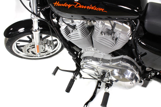 VTwin Black Forward Control Kit & Foot Pegs 2014-22 Harley Sportster XLN XLX XLL