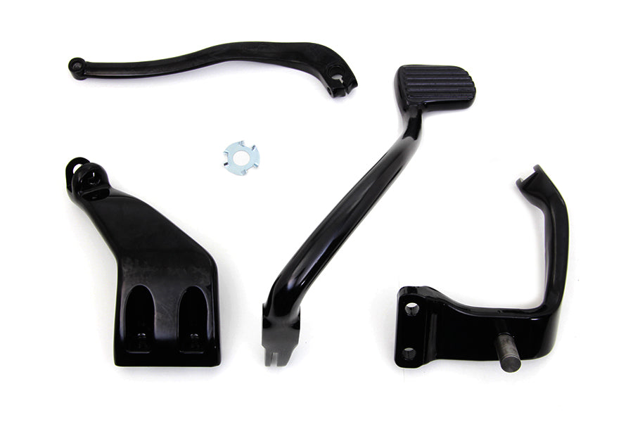 Vtwin +2" Black Extended Mid Control Kit for 2006-2017 Harley Dyna FXD FXDL