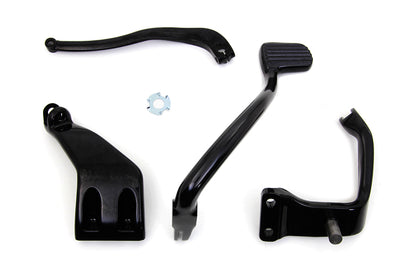 Vtwin +2" Black Extended Mid Control Kit for 2006-2017 Harley Dyna FXD FXDL