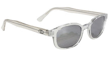 KD's 1 Pair Chill Clear Frame Silver Mirror Lens Old School Biker Sunglasses