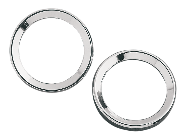 Drag Specialties Pair Of Chrome Speedo Bezels 96-99 Harley Touring FLHT FLHTC