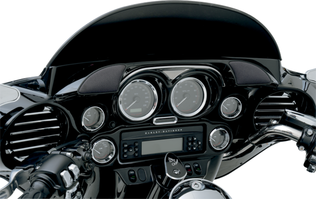 Drag Specialties Chrome Indicator Light Bezel 96-13 Harley FLHT FLHX  Touring
