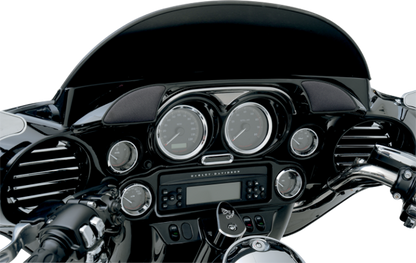 Drag Specialties Chrome Indicator Light Bezel 96-13 Harley FLHT FLHX  Touring