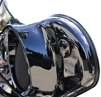 La Choppers Black Fairing Mirror Hole Plugs for 1996-23 Harley Touring FLHX FLHT