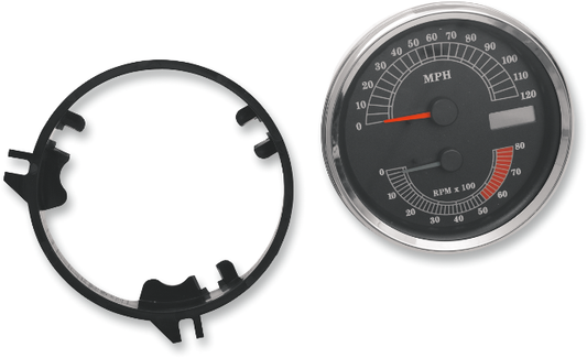 Vtwin Electronic MPH Speedometer with Tach 1996-2003 Harley Touring FLST FLHR