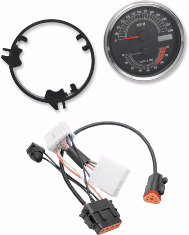 Drag Specialties MPH Speedo Speedometer Tach & Harness for 1996-1997 Harley Dyna