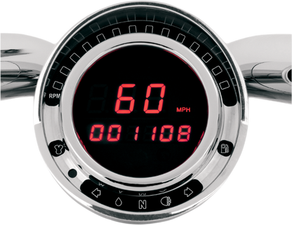 Dakota Digital Big Dog Motorcycle Direct Plug in Red LED Speedometer Speedo