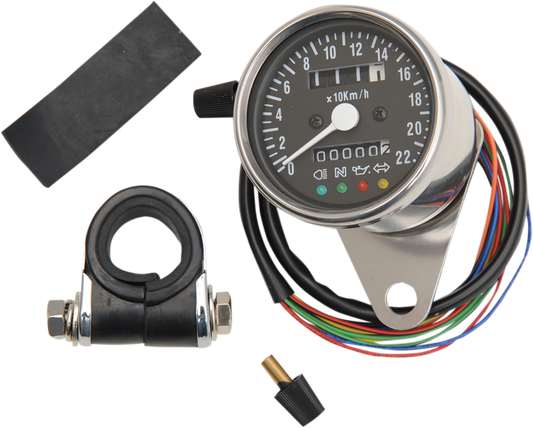 Drag Specialties Chrome Front Wheel 2:1 Mini Speedometer Speedo Harley Davidson