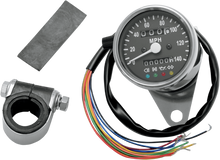 Drag Specialties 2.4" Black 2:1 Speedo LED Mechanical Speedometer Harley XL FXD