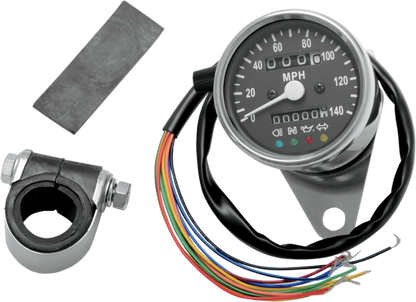 Drag Specialties 2.4" Black 2:1 Speedo LED Mechanical Speedometer Harley XL FXD