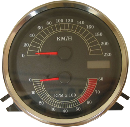 Drag Specialties KMH Speedo Speedometer Tach & Harness 1998 Harley FXDWG FLHR