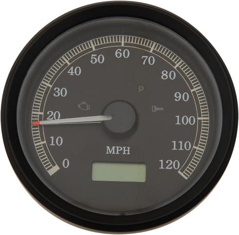 Drag Specialties Black Electronic Speedometer fits 1999-03 Harley Dyna FXDL XL