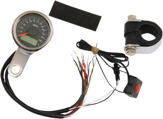 Drag Specialties 1 7/8" Mini LED Programmable Speedo for 86-03 Harley Big Twin