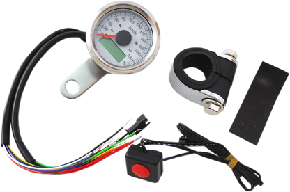 Drag Specialties 1 7/8" Mini LED Programmable Speedometer fits 1986-2003 Harley