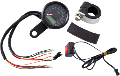 Drag Specialties 1 7/8" Mini LED Programmable Speedo 86-03 Harley Big Twin XL