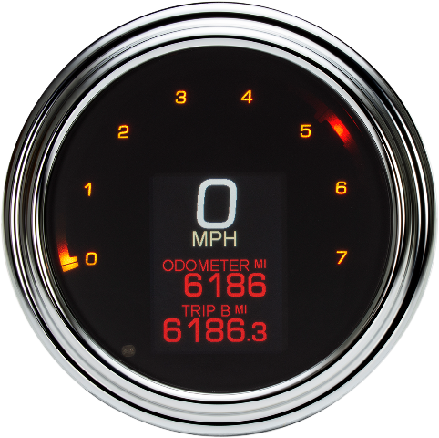 Dakota Digital MLX Chrome Speedometer for 99-03 Harley Dyna Touring Softail