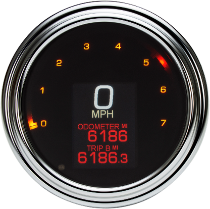 Dakota Digital MLX Chrome Speedometer for 99-03 Harley Dyna Touring Softail
