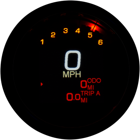 Dakota Digital MLX Black Speedometer fits 2004-2011 Harley Dyna Sportster FXDB