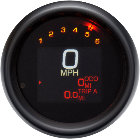 Dakota Digital MLX Black Speedometer fits 2011-2023 Harley Sportster Street Bob