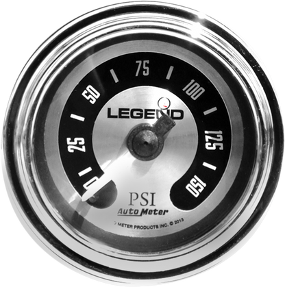 Legend Chrome Spun Aluminum LED Front Fairing PSI Air Gauge Harley Davidson