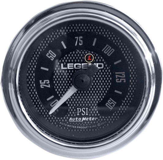 Legend Fairing Diamond Cut Chrome LED Air Pressure PSI Gauge for 1997-13 Harley