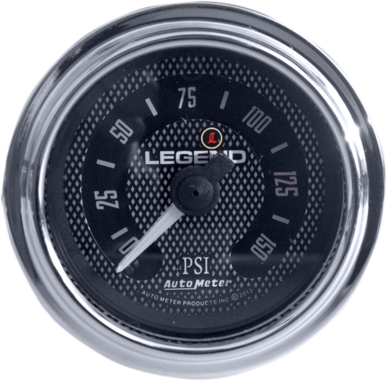 Legend Fairing Diamond Cut Chrome LED Air Pressure PSI Gauge for 1997-13 Harley