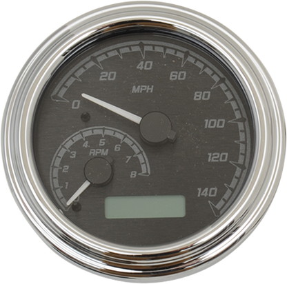 Dakota Digital MVX Chrome Tank Mounted Speedometer 04-13 Harley Touring Softail