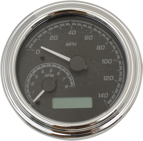 Dakota Digital MVX Chrome Tank Mounted Speedometer 04-13 Harley Touring Softail