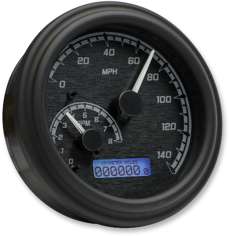 Dakota Digital MVX Black Tank Mounted Speedometer fits 2004-2013 Harley