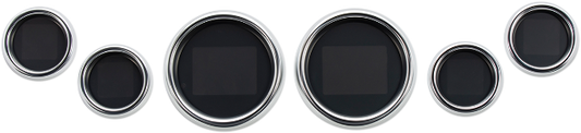 Dakota Digital Chrome 6 Pack MLX Instrument Gauges for 99-03 Harley Touring FLHT