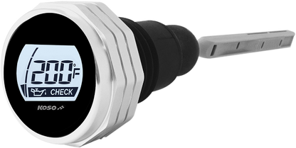Koso Silver Oil Temperature Dipstick for 07-16 Harley Touring FLHR FLHX FLTRU
