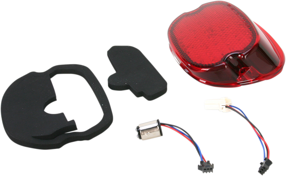 Drag Specialties Red Low Profile LED Taillight Bottom Tag Light 1999-2023 Harley