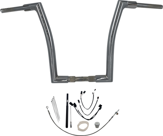 Fat Baggers EZ Install 16" Flat Top Handlebar Kit 2021-2022 Harley Road King FLH