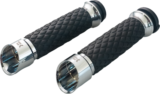 Khrome Werks Edge Contour TBW Hand Grips fits 2008-2024 Harley Touring Softail