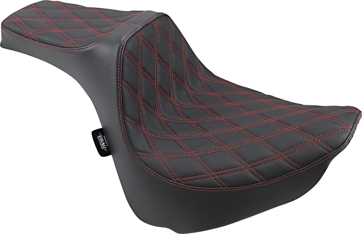 Drag Specialties Predator III Double Diamond Seat for 2018-2023 Harley Fat Bob