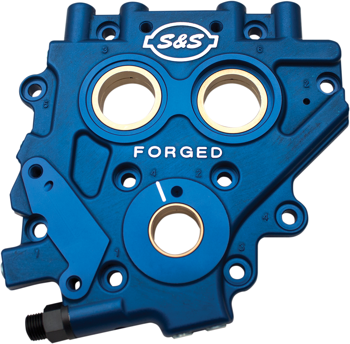 S&S Blue Motor Cam Support Plate 2006-2017 Harley Dyna Touring Softail Models
