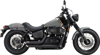 Vance & Hines Shortshots Staggered Black 2-2 Exhaust for 2010-2023 Honda Shadow