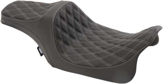 Drag Specialties Predator III Diamond Seat fits 2008-2024 Harley Touring FLHX