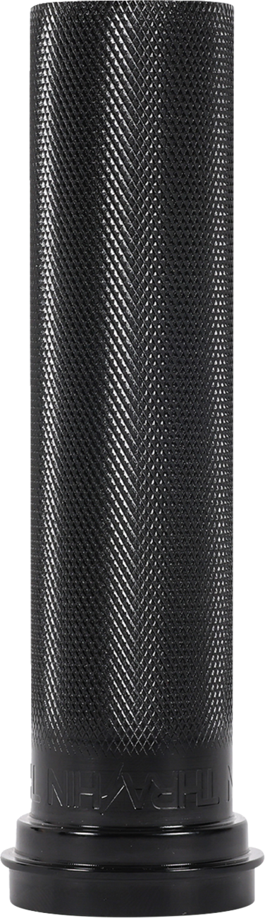 Thrashin Knurled 1" Black TBW Throttle Tube for 2008-2025 Harley Touring Softail