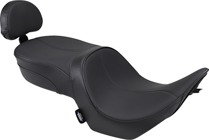 Drag Specialties Low Profile Seat w/ Passenger Backrest 2006-2017 Victory Hammer