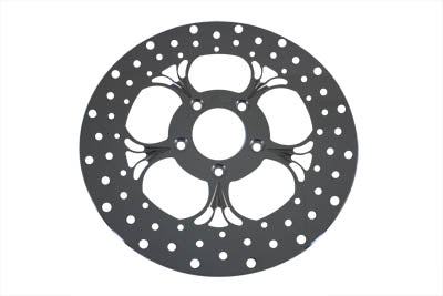 VTwin Polished 11-1/2" Front 5 Spoke Brake Rotor for 2000-2014 Harley Davidson
