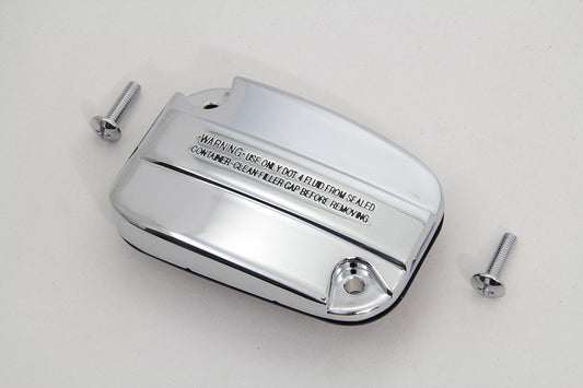 VTwin Chrome Motorcycle Master Cylinder Cover Kit 2014-2016 Harley FLT Models