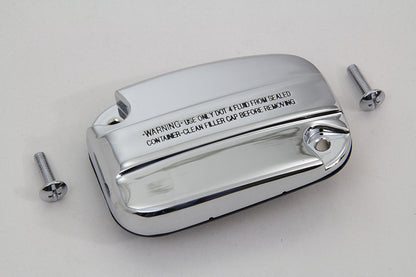VTwin Chrome Motorcycle Master Cylinder Cover Kit 2014-2016 Harley FLT Models