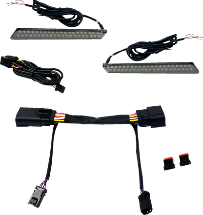 Custom Dynamics Smoke LED Saddlebag Latch Lights for 2023-2025 Harley Touring