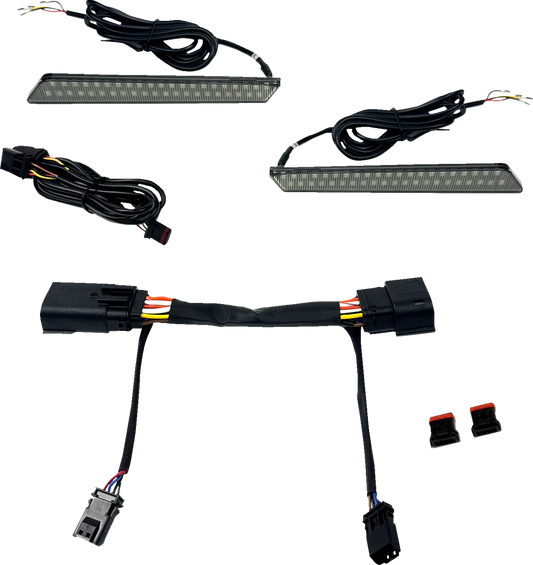Custom Dynamics Smoke LED Saddlebag Latch Lights for 2023-2025 Harley Touring