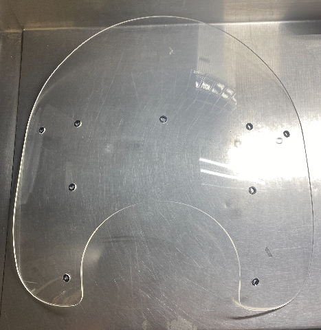 Memphis Shades 17" Clear Detachable Windshield for 1994-20 Harley Road King FLHR THERE IS AN ISSSUE WITH THE SIZE OF 15"