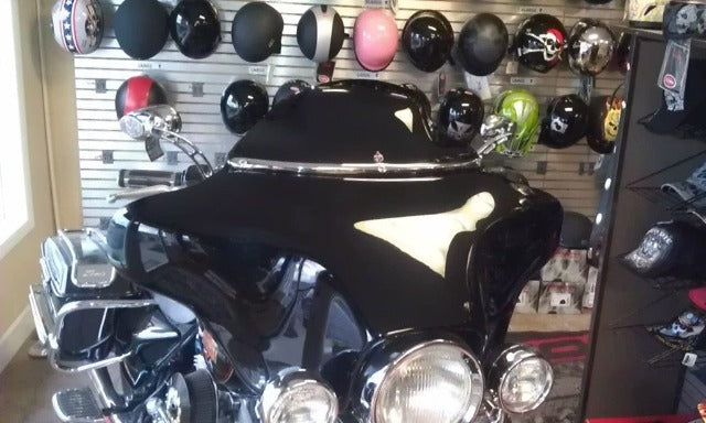Klock Werks Black Flare 6.5" Windshield for 1996-13 Harley Electra Glide Touring