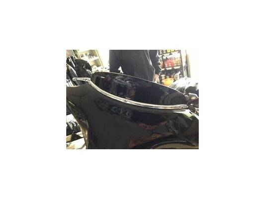 Wind Vest 4" Black Windshield Flip Up Lip 96-13 Harley Davidson Touring Flhx