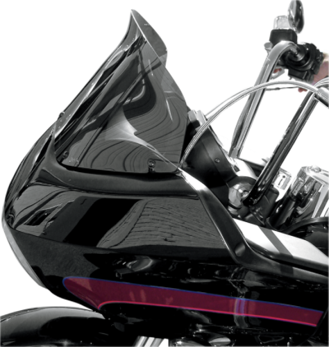 Wind Vest 10" Dark Smoke Motorcycle Windshield 98-13 Harley Touring Bagger FLTRU