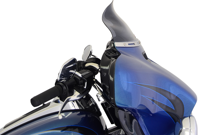 Klock Werks Flare 6.5" Dark Smoke Windshield for 2014-2025 Harley Touring Models
